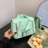 Jacket leather handbags