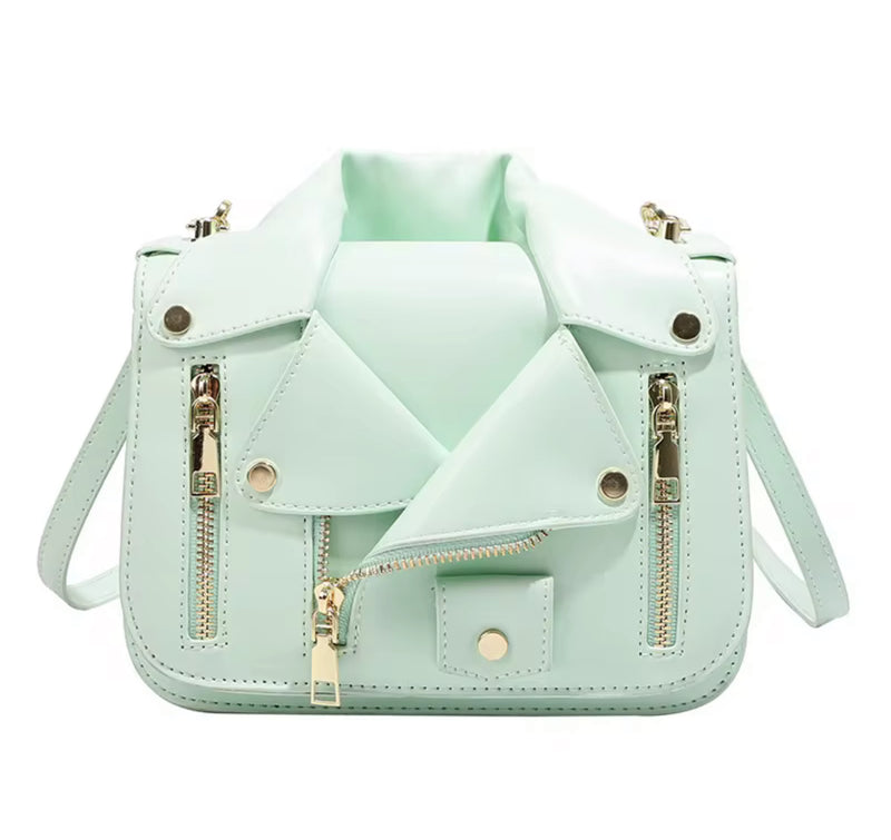 Jacket leather handbags