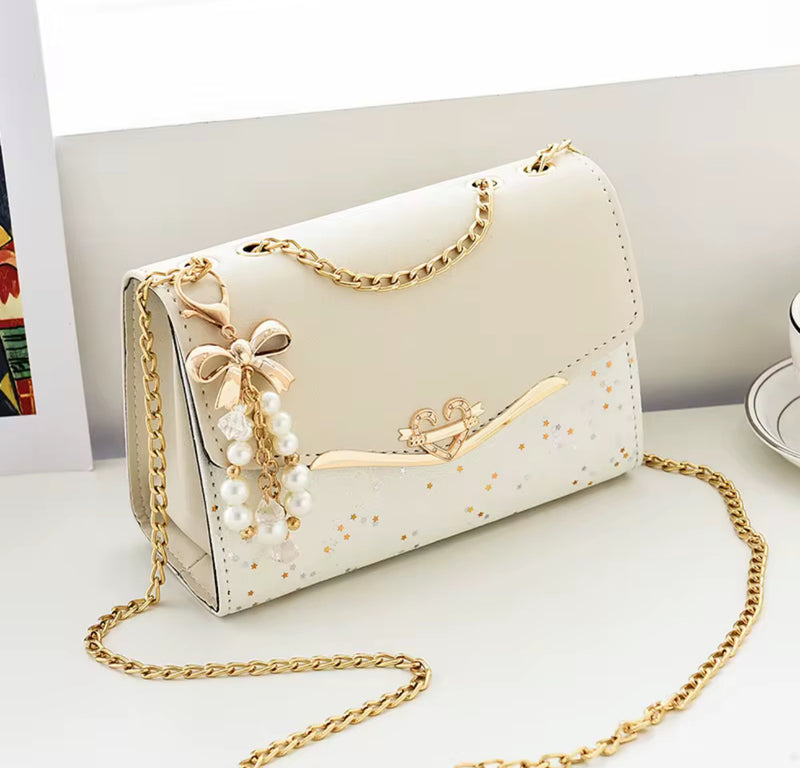 Golden chain strap